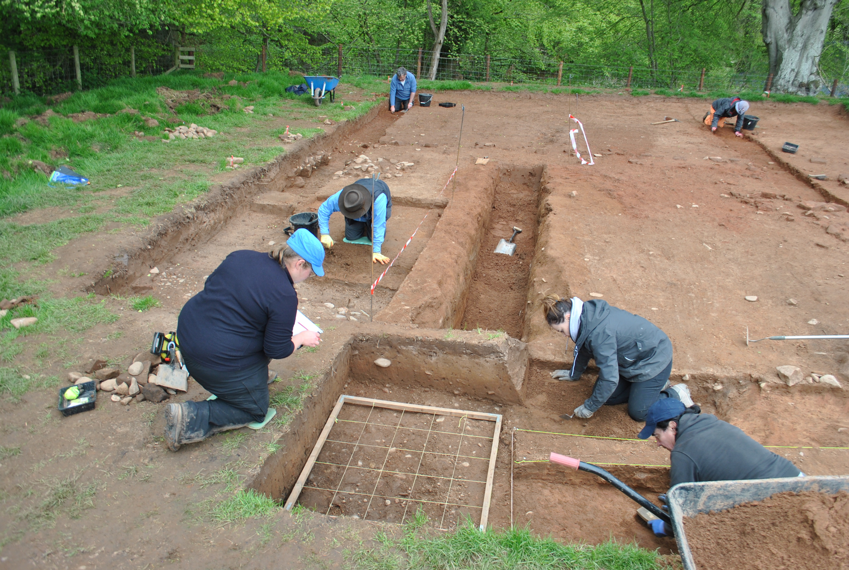 Overlooking WallCAP’s excavation at Cam Beck, near Castlesteads fort – one of over 15 sites on the Roman frontier that the initiative has investigated.